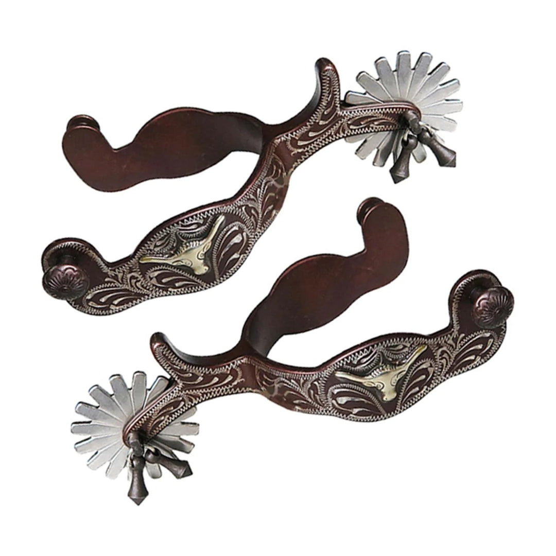 Halloween Silber Exquisite handgemachte geschnitzte Cowboy-Sporen - image 2