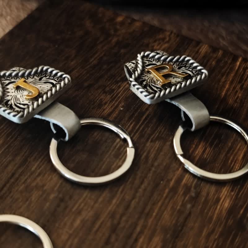 Retro-Schlüsselanhänger aus Metall im Western-Cowboy-Stil - image 3