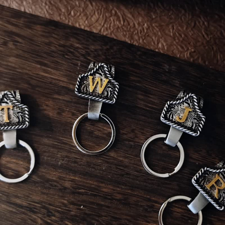 Retro-Schlüsselanhänger aus Metall im Western-Cowboy-Stil - image 1