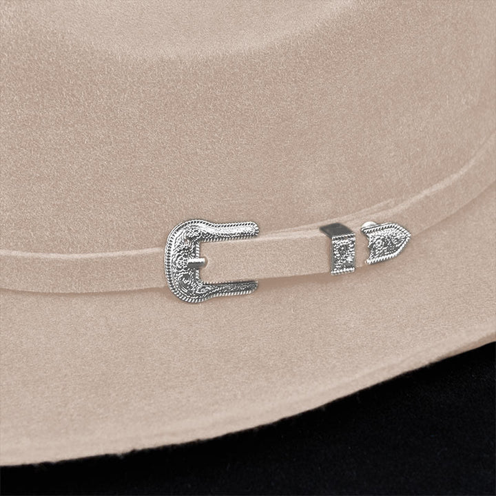 Anpassbarer Text Einfarbiger Cowboyhut mit Gürtel - image 7