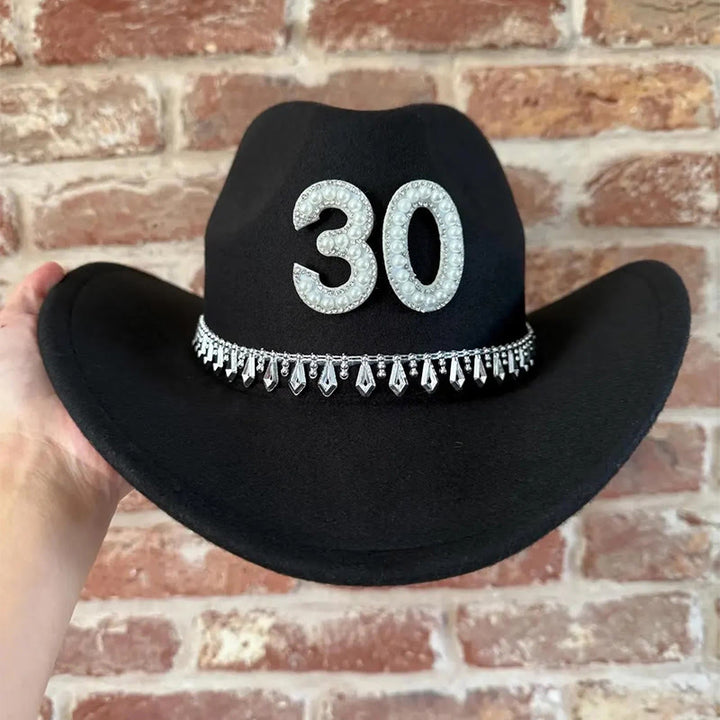 Mode Quaste Perle DIY Digital Brief Aufkleber Cowboy Hut - image 3