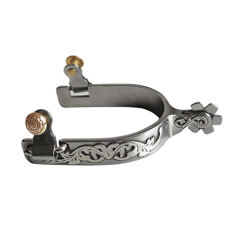 Halloween Silber handgeschnitzt mit Ausrüstung Cowboy Sporen - image 0