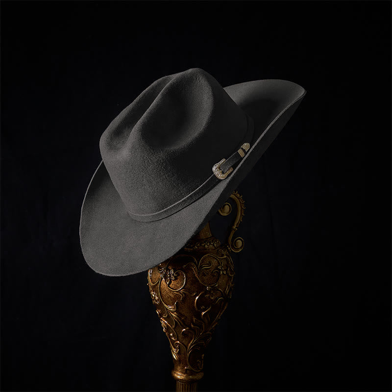 Passen Sie Ihr Muster und Ihren Text an. Einfarbiger Cowboyhut - image 4