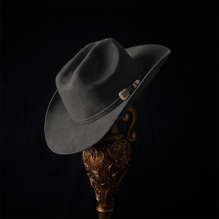 Passen Sie Ihr Muster und Ihren Text an. Einfarbiger Cowboyhut - image 4