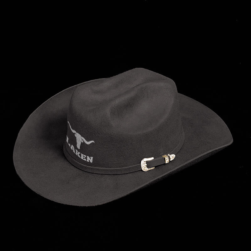 Benutzerdefiniertes Logo und Text Personalisierter Cowboyhut - image 1