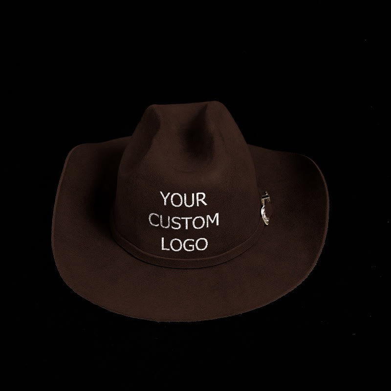 Passen Sie Ihren exklusiven Cowboyhut in reiner Farbe mit Logo an - image 9
