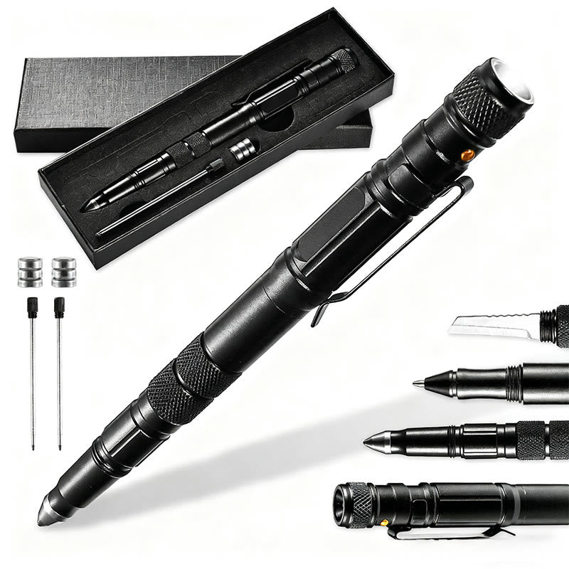 Outdoor Selbstschutz Fensterbrecher Kleines Messer Taktischer Stift - Schwarz - image 0