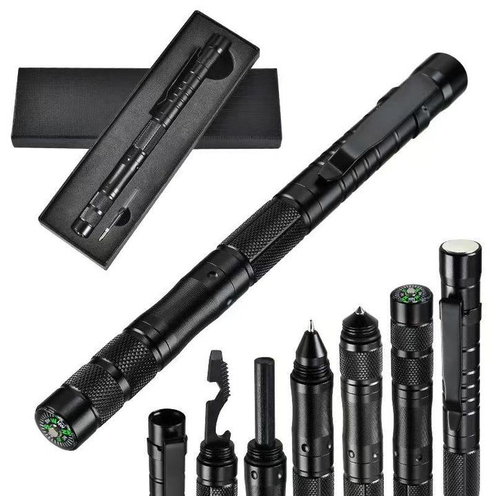 Multifunktionaler Zündstab Kompass Survival EDC Tactical Pen - Schwarz - image 0