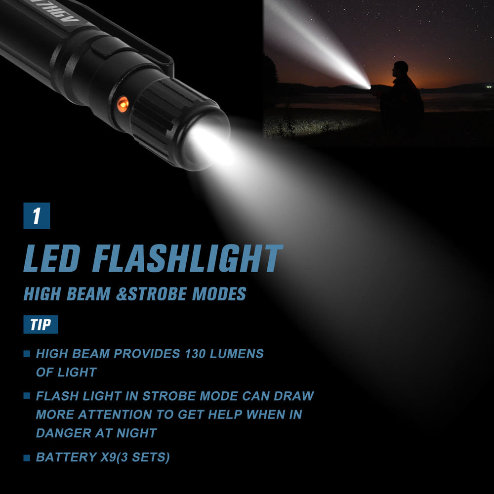 Multifunktionaler Beleuchtungsschreibstift Survival EDC Tactical Pen - image 1