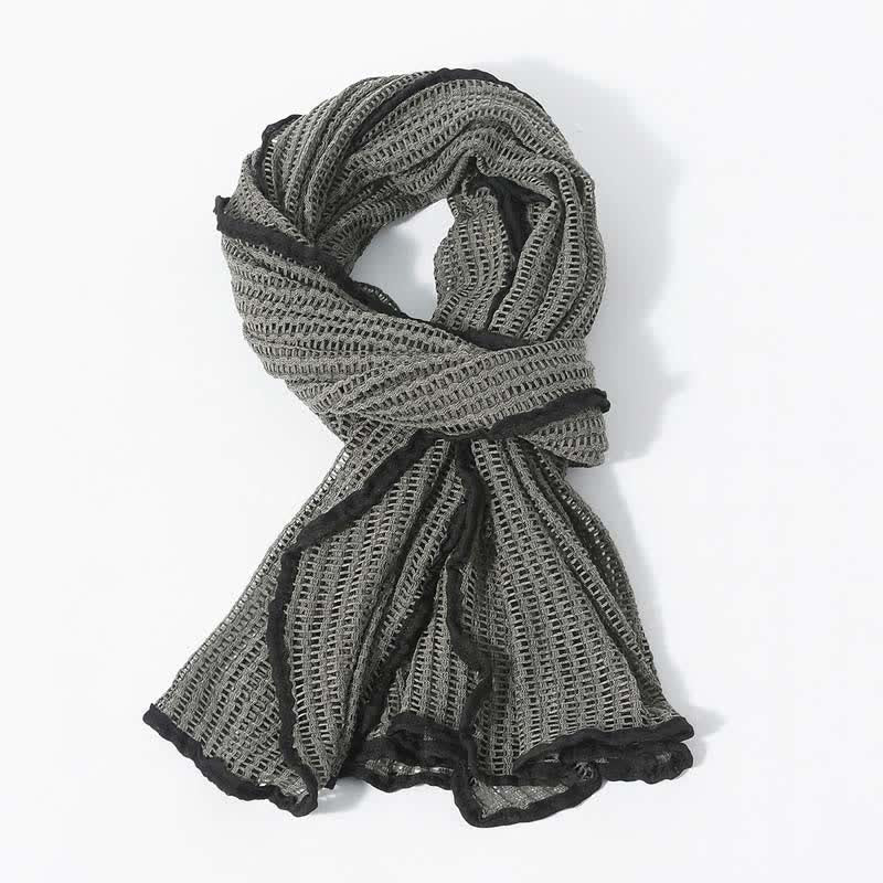 Eleganter Strickschal mit ausgehöhltem Design - image 1