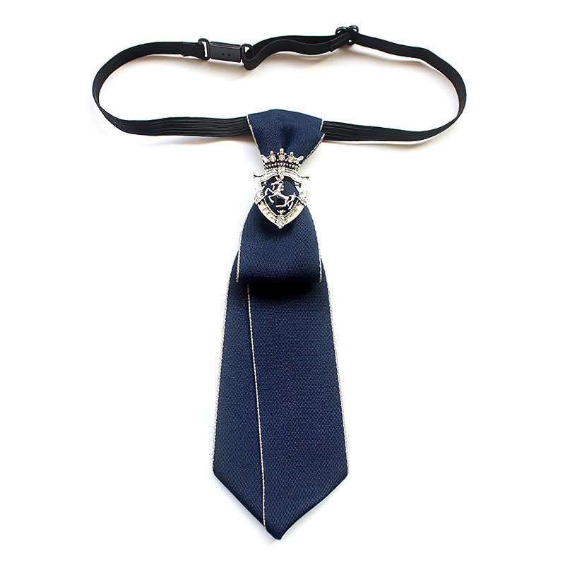 Shield Horse Vorgebundene Unisex-Krawatte mit verstellbarem Band - Blau - image 0