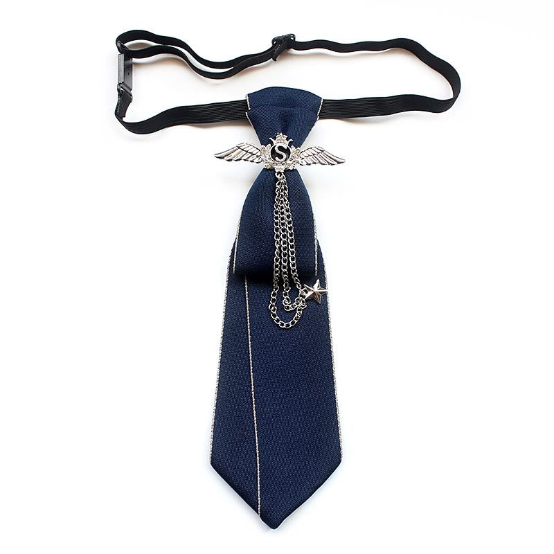 Wings Vorgebundene Unisex-Krawatte mit verstellbarem Band - Blau - image 4