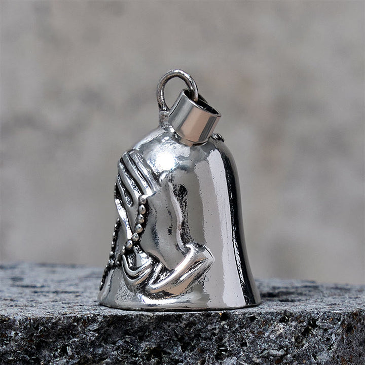 Vintage Betende Hände Kreuz Glocke Schlüsselanhänger Accessoire - image 3