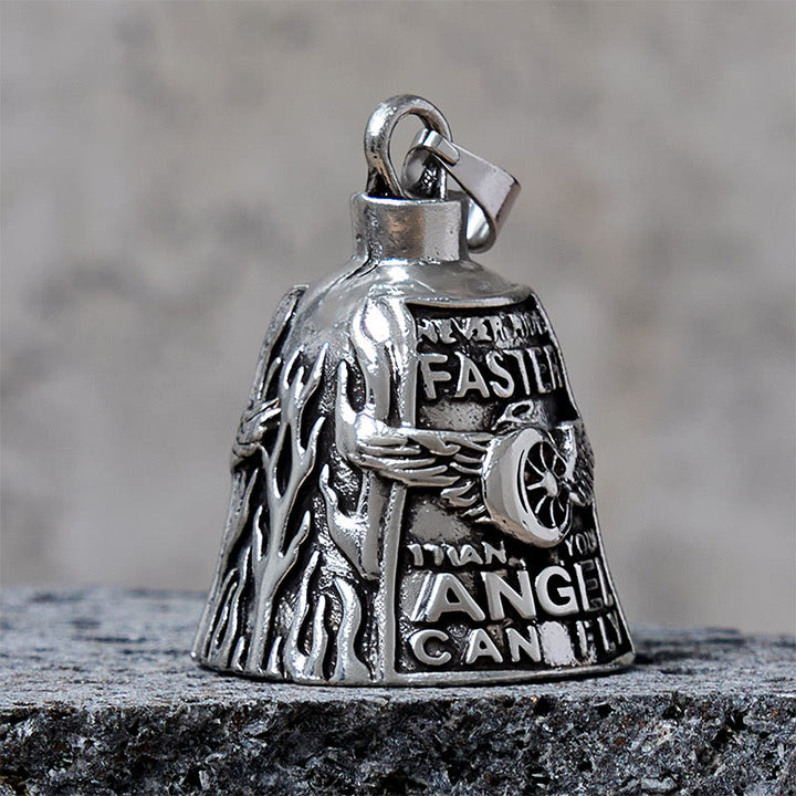 Engelsflügelrad Glücksglocke Schlüsselanhänger zum Reiten - image 3