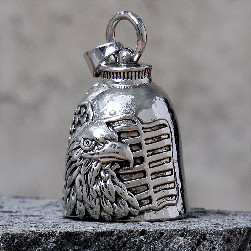 Vintage Adler amerikanische Flagge Glocke Schlüsselanhänger - image 3