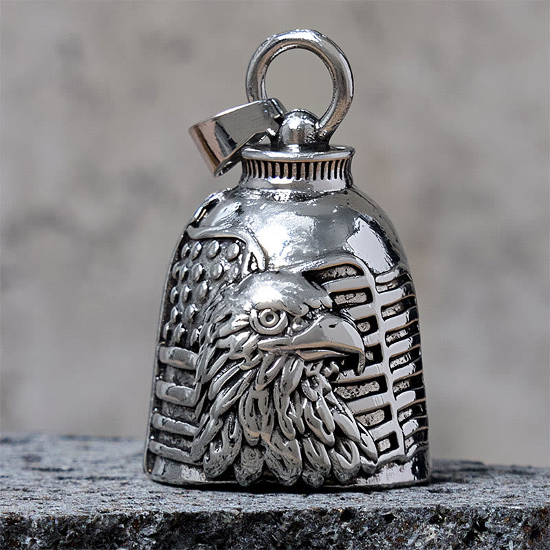 Vintage Adler amerikanische Flagge Glocke Schlüsselanhänger - Anhänger - image 1