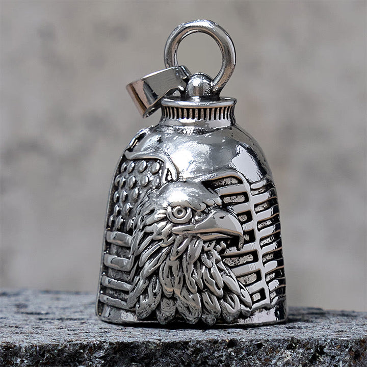 Vintage Adler amerikanische Flagge Glocke Schlüsselanhänger - Anhänger - image 1