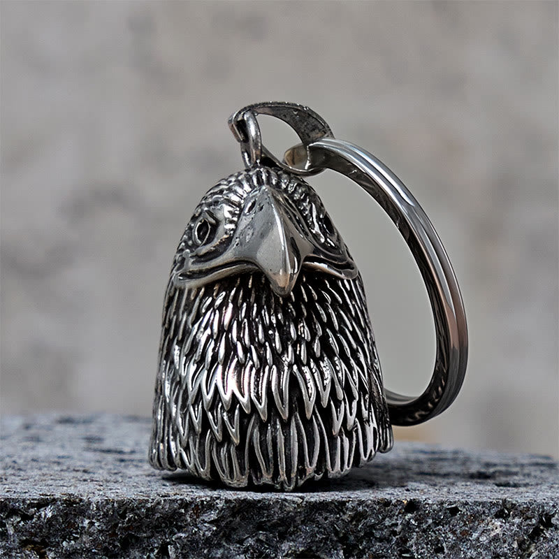 Vintage Weißkopfseeadler Stil Reitglocke Schlüsselanhänger - Schlüsselanhänger - image 0