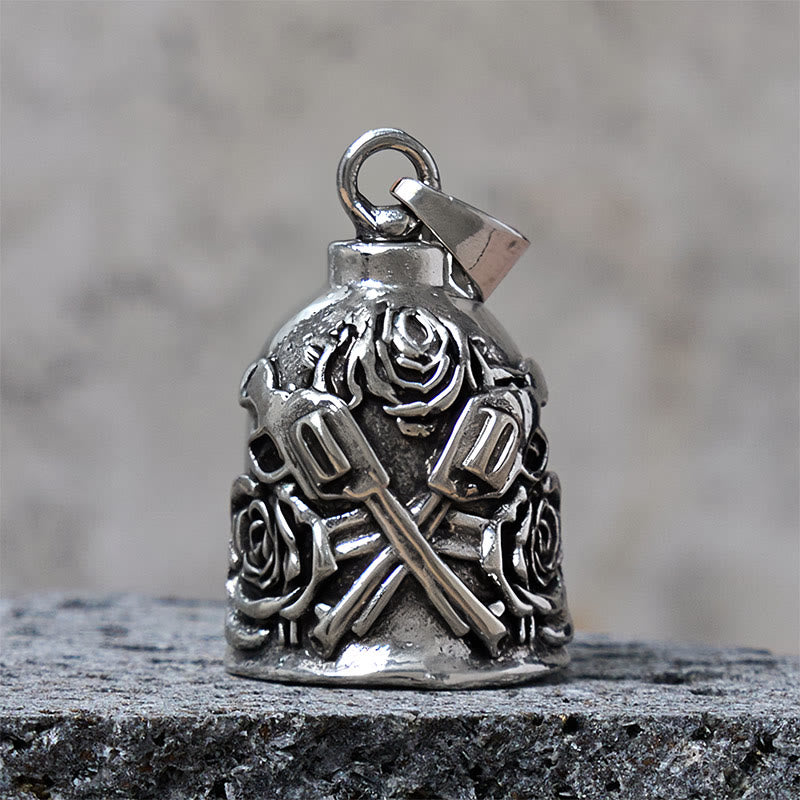 Doppelter Guns And Roses Glocken-Schlüsselanhänger zum Reiten - Anhänger - image 2