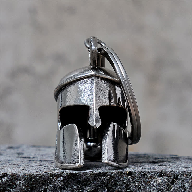 Brave Spartan Helm Anhänger Glocke Schlüsselanhänger - Schlüsselanhänger - image 0