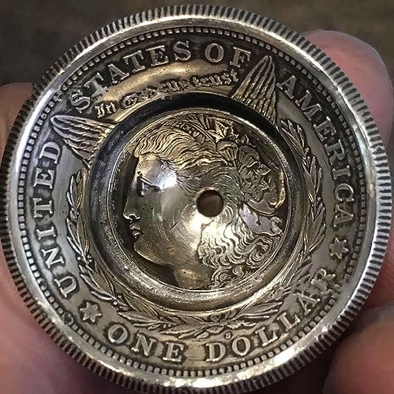 Vintage Morgan Silber Dollar Glocke Schlüsselanhänger - image 2