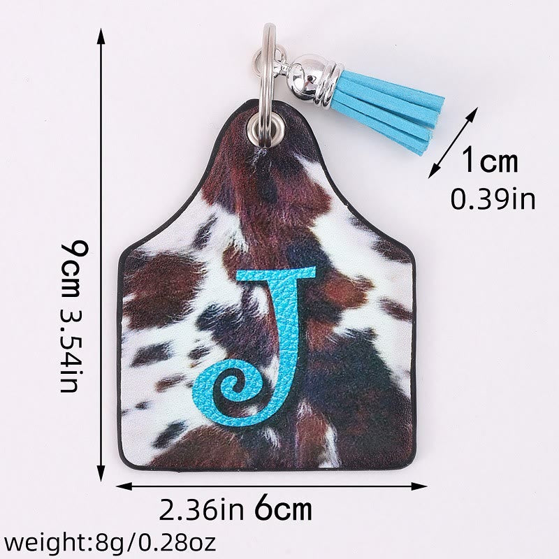 Western Cow Letter Print Anhänger Hufeisenschnalle Schlüsselanhänger - image 9