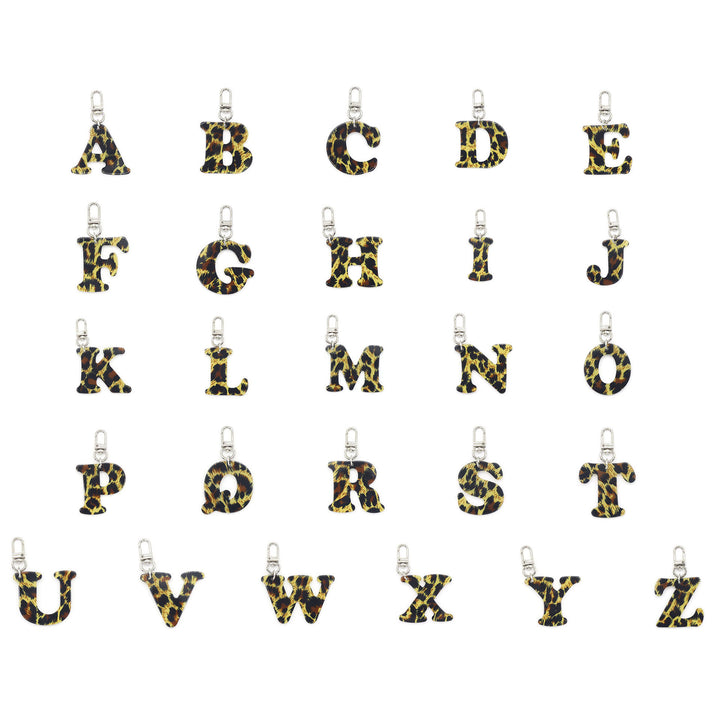 Schlüsselanhänger mit Buchstaben- und Cowboyhut-Anhänger im Leopardenmuster - image 8