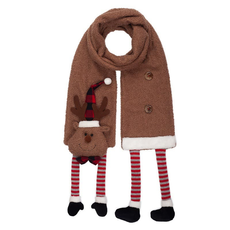 Weihnachten Braun Nette Elch Winter Warm Schal - Braun - image 0