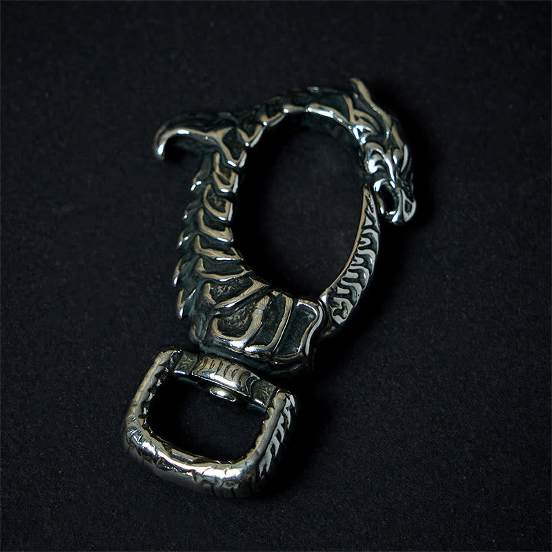 Vintage Rostschutz-Schlüsselanhänger in Drachenform, drehbar - Schlüsselanhänger - image 0