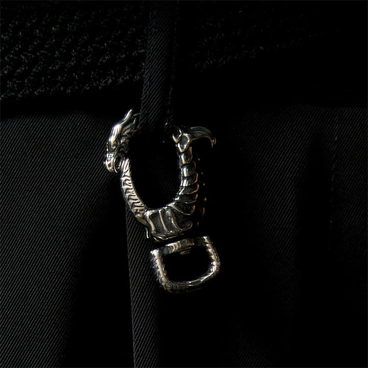 Vintage Rostschutz-Schlüsselanhänger in Drachenform, drehbar - image 2