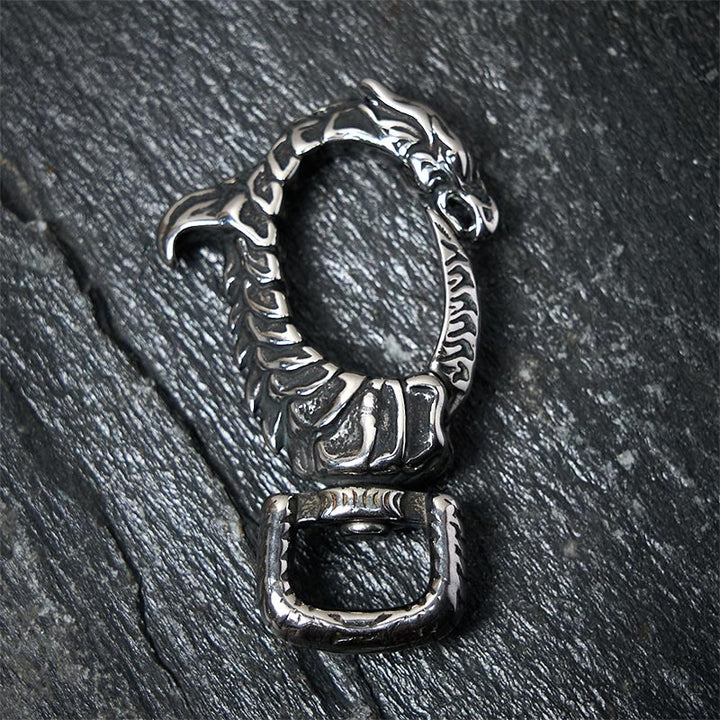 Vintage Rostschutz-Schlüsselanhänger in Drachenform, drehbar - image 4