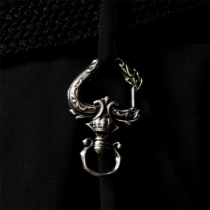 Drehbarer Vintage-Schlüsselanhänger aus poliertem Metall in Herzform - image 2