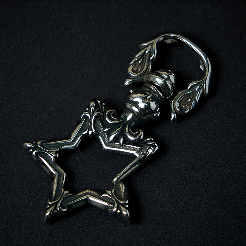 Drehbarer Stern-Schlüsselanhänger im Vintage-Stil zum Polieren und Anlaufen - Schlüsselanhänger - image 0