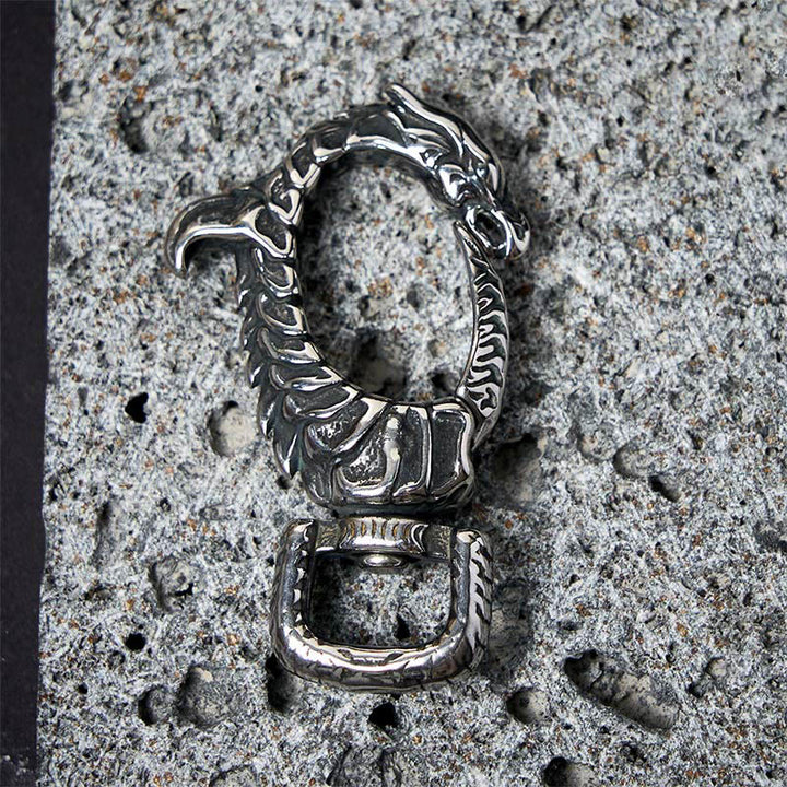 Vintage Rostschutz-Schlüsselanhänger in Drachenform, drehbar - image 5