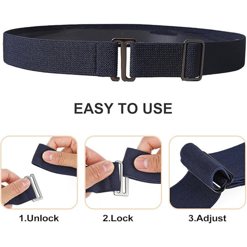 Verstellbarer, elastischer Hemdgürtel für Herren, unsichtbar - image 4