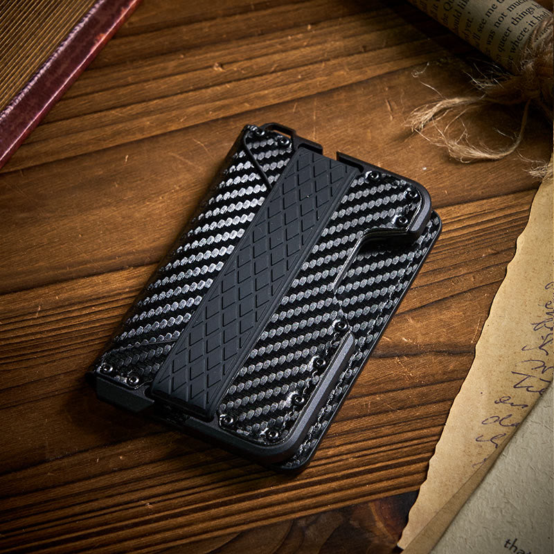 RFID-Schutzfunktion, faltbare taktische Geldbörse aus Kohlefaser, faltbar, taktisches Portemonnaie - image 0