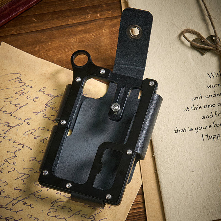 Kartenaufbewahrung, Diebstahlsicherung, verstellbarer Schnalle, taktische Geldbörse - Schwarz - image 1