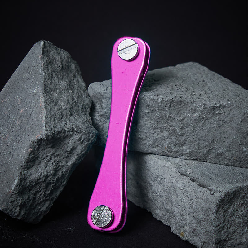 Platzsparender und komfortabler kompakter Schlüsselorganizer - Lila - image 13