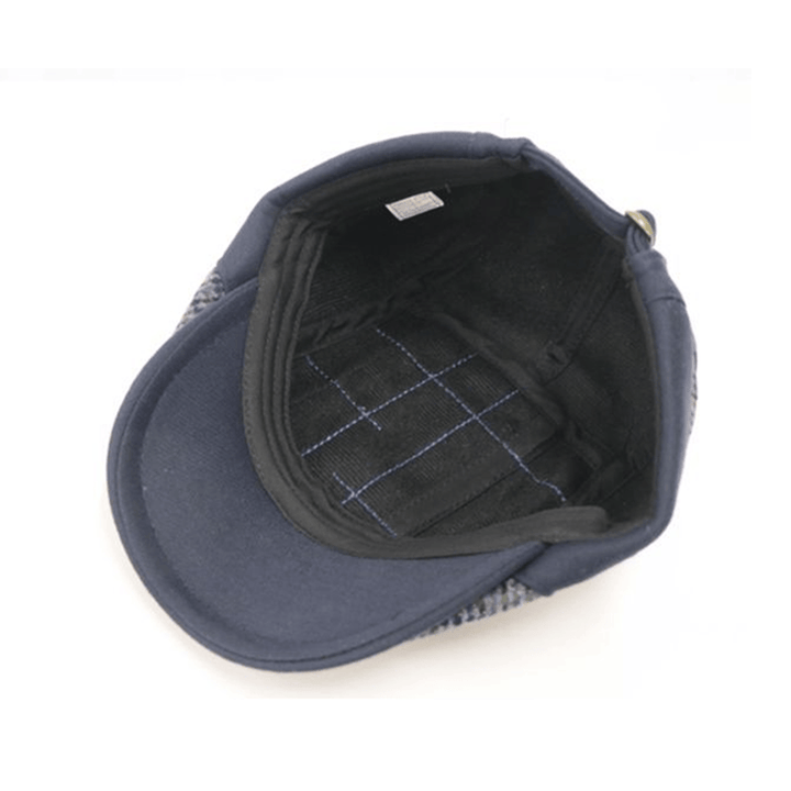 Vintage-Kunst-Splicing Winterwarme Herren-Baskenmütze - image 4