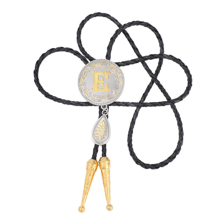 Bolo-Krawatte mit Anfangsbuchstaben A bis Z und tropfenförmigem Anhänger - image 11