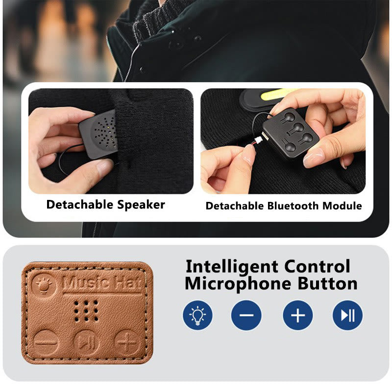Winterwarme Bluetooth-Mütze mit Musik und Beleuchtung - image 5