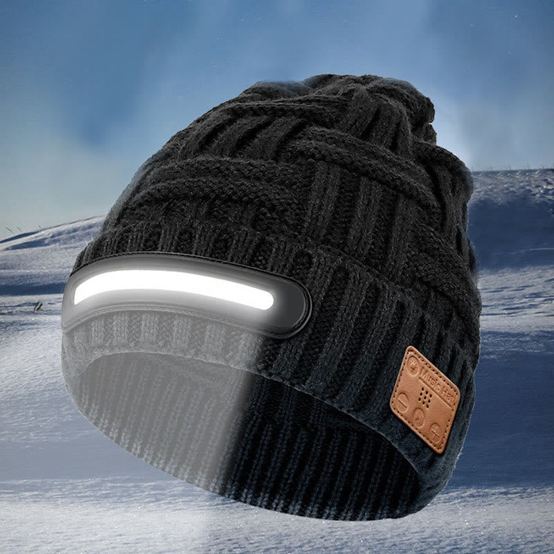 Winterwarme Bluetooth-Mütze mit Musik und Beleuchtung - image 3