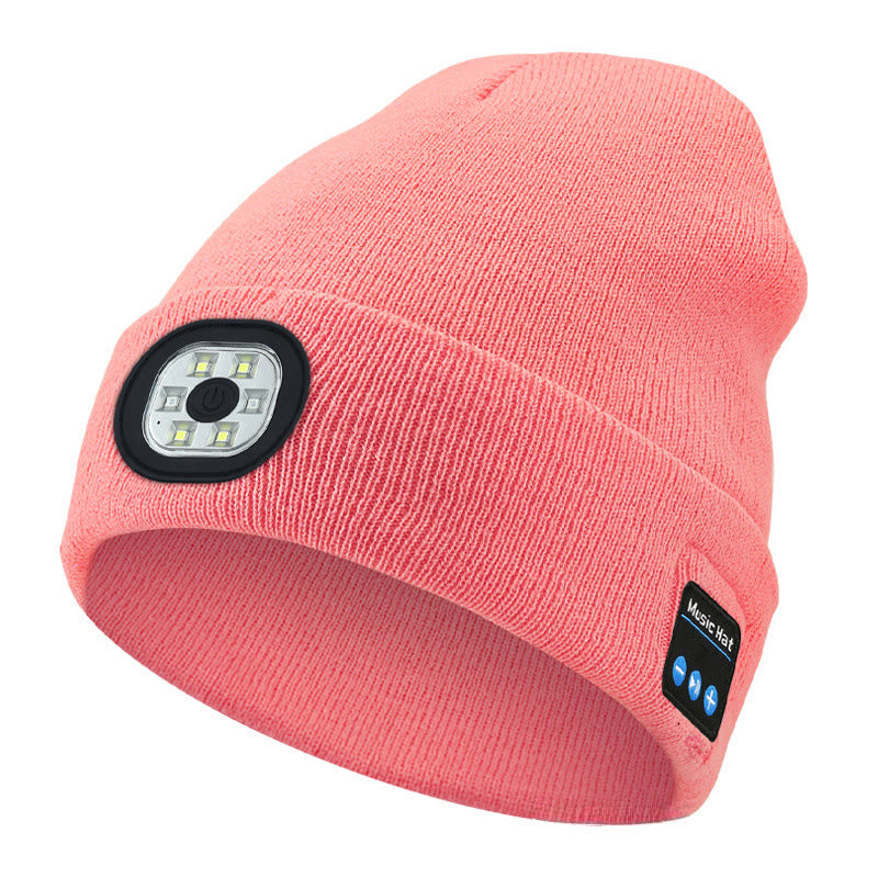 Wintermütze mit Bluetooth, Musik und LED-Beleuchtung - LED-Licht & Bluetooth - Rosa - M (22"-22 7/8") - image 8
