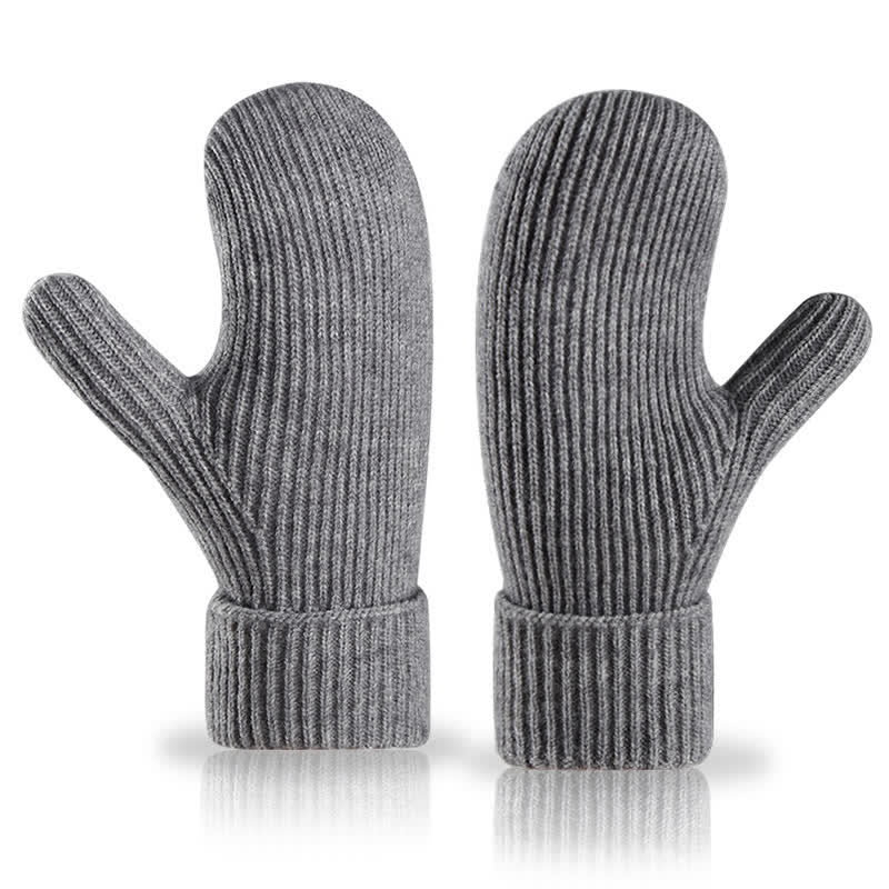 Fleecegefütterte, gestrickte Handschuhe für kaltes Wetter - image 8