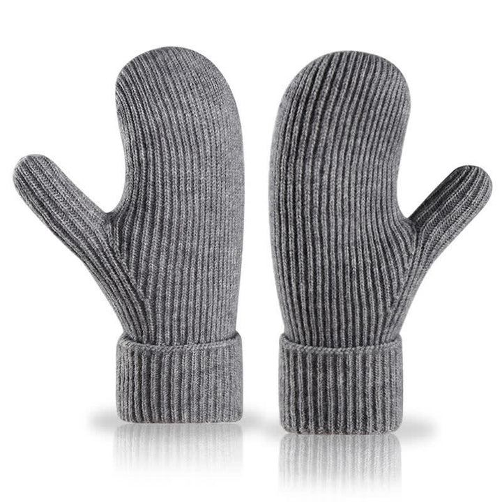 Fleecegefütterte, gestrickte Handschuhe für kaltes Wetter - image 8
