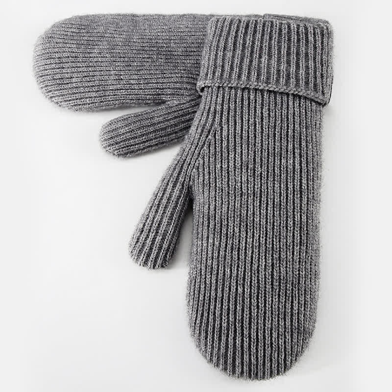 Fleecegefütterte, gestrickte Handschuhe für kaltes Wetter - image 4