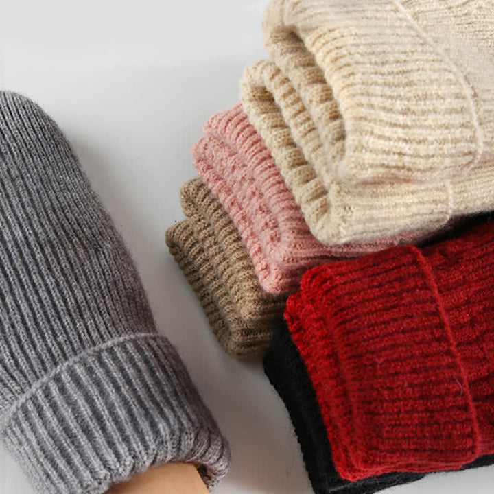 Fleecegefütterte, gestrickte Handschuhe für kaltes Wetter - image 5