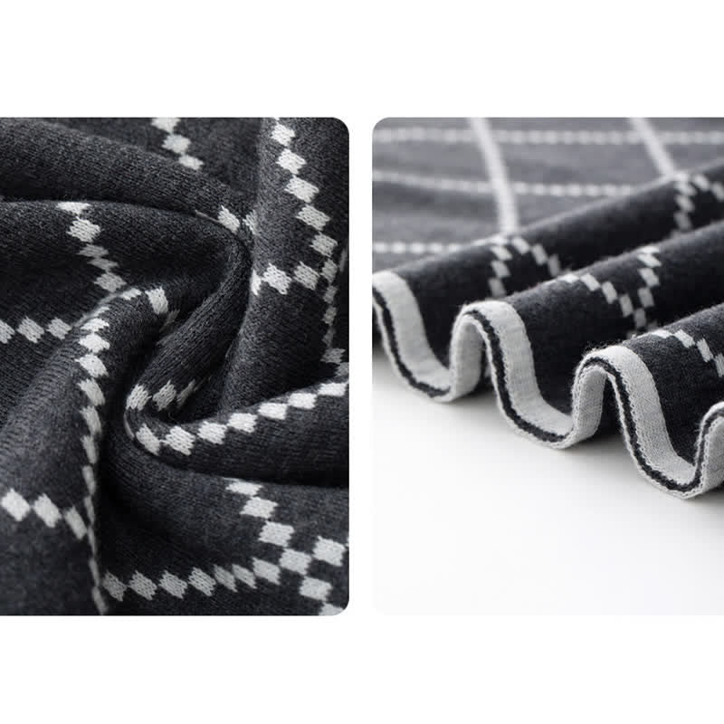 Eleganter Business-Schal für Herren mit Rautenmuster - image 8