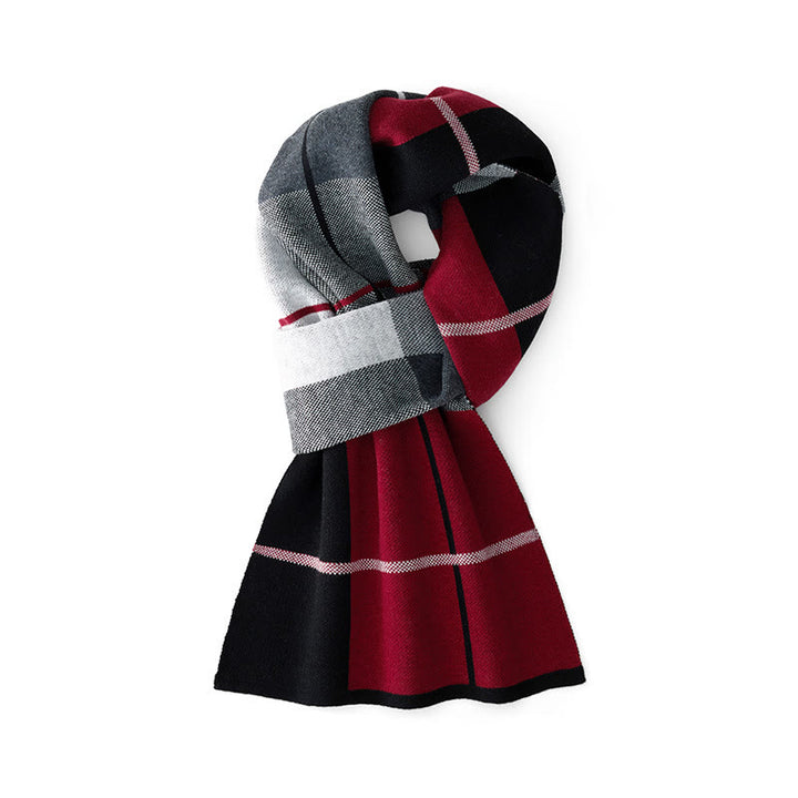 Herren-Winterschal, farblich abgesetzt, warmhaltend - Stil Nr. 3 - image 2