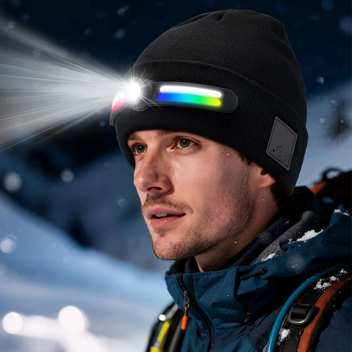 Winterliche LED-Beleuchtung RGB-Modus Strickmütze - image 2